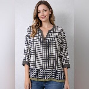 Fabiana Filippi Silk Pattern Blouse